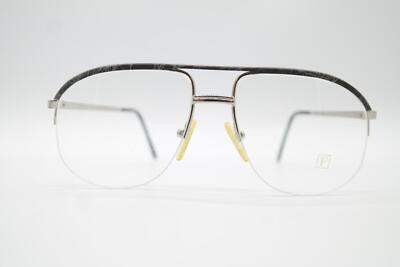 Vintage Fedon Image A-251 Silber Grau Halbrand Brille Brillengestell NOS