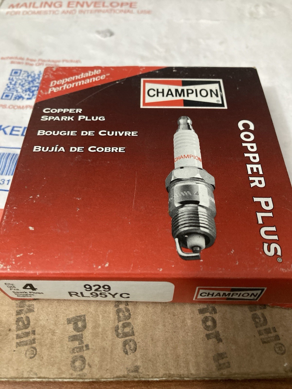 Champion Copper Plus 929 RL95YC Spark Plugs Lot Of 4