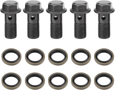 5Pcs Banjo Bolt Washer M10X1.0Mm, Banjo Bolts and Fittings Iron Banjo Bolt Gaske