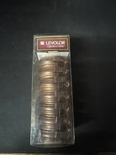 Levolor Decorative Curtain Ring Clips Signature Series 1 3/8 Antique Bronze 7pk