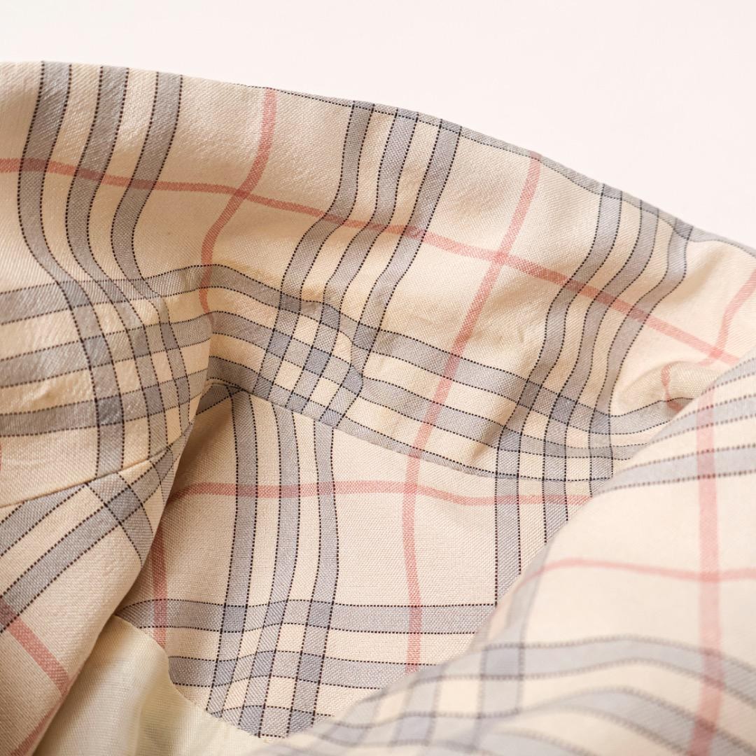 Burberry Jacket Outerwear Beige 100% Silk Size 6 For Women thumbnail 15