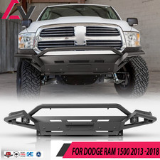 For Dodge Ram 1500 2013 2014 2015 2016 2017 2018 Steel Front Bumper w/LED Lights