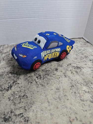 Ty Sparkle Fabulous Lightning McQueen Rusteze 7" Plush Blue Disney Pixar - Picture 1 of 4