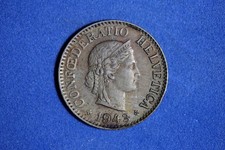 1943 Switzerland 10 Rappen Copper-Nickel Coin #M25322