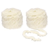 70Yds Kunstpelzgarn 2 SträNge Flauschiges Garn Zum HäKeln Flauschiges Garn Beige