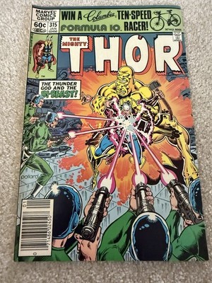 The Mighty Thor #315 (Marvel Comics January 1982) Newsstand Edition