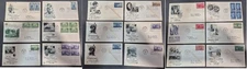 #10033 FDC 18 covers US 1950s' great lot