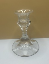 Vintage Libby Candlestick Glass Taper Candlestick 4"