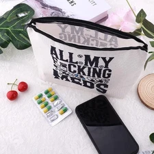 Fun Travel Accessory Pouch Bag Organizer for Makeup & Travel Essentials