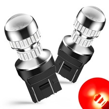 2 X T20 7440 W21/5W Super Red Led Light Canbus Error Free Brake Light Bulbs Uk