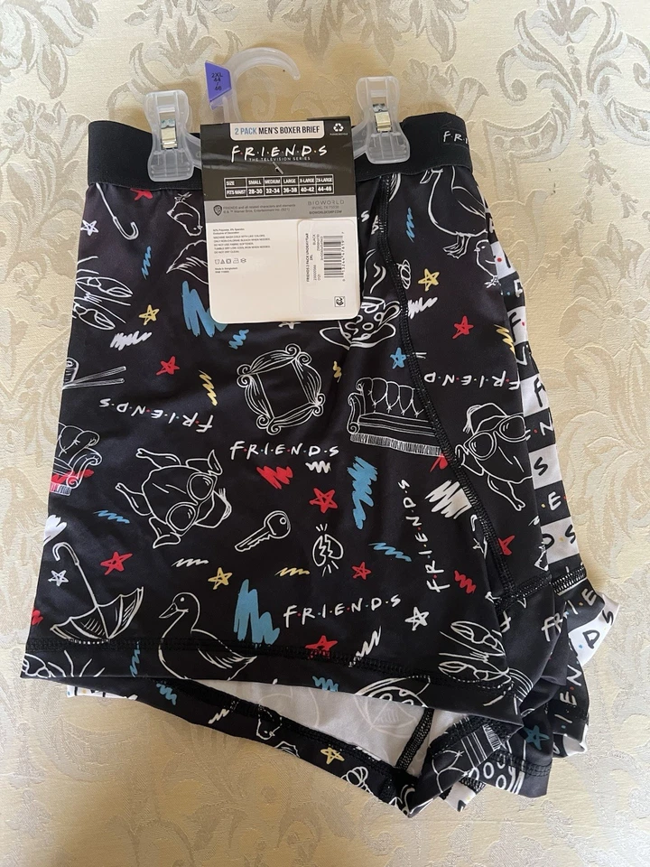 Calzoncillos boxer Friends Soft Wicks Cools 2 pares 2XL negro/blanco nuevos Foto 2 de 3