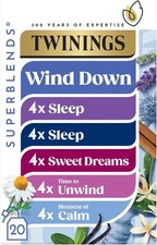 Twinings Wind Down Collection Tea Selection for Relaxation, Sleep, Calm & Unwind