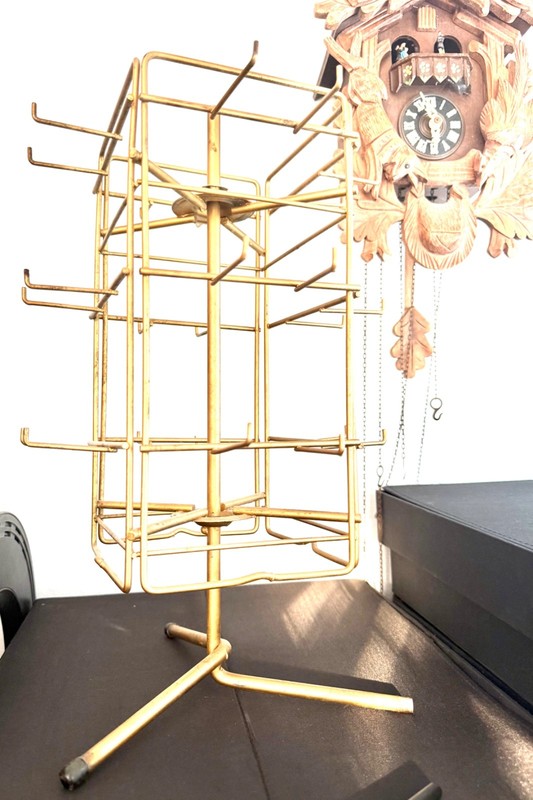 antique post card display rack