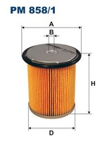 Kraftstofffilter Filtron Pm 858/1 Filtereinsatz FüR Zeta Lancia Xantia Fiat 806