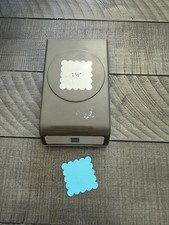 Stampin Up 1.5 inc scalloped square shape punch