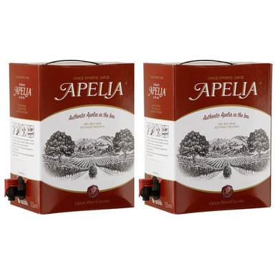 Black Label Apelia Bag-In-Box 2x 3,0l | Lieblicher Rotwein | Imiglykos 