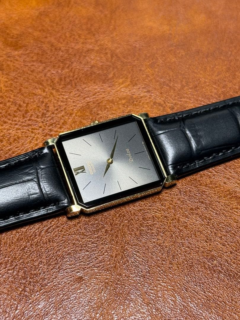 A54 Rare Working SEIKO DOLCE Rectangular 80s - image 5
