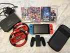 Nintendo Switch Console, Games, Case, Controllers Bundle