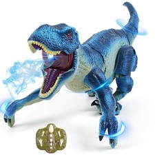 TGJH Dinosaur Toys for Kids Ages 3-5 4-7 8-12 - Remote Control Walking Blue