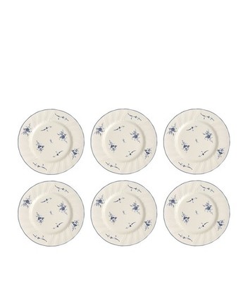 VILLEROY & BOCH 6er Set alte Luxemburger Salatteller (20,5 cm) BRANDNEU UVP 180£