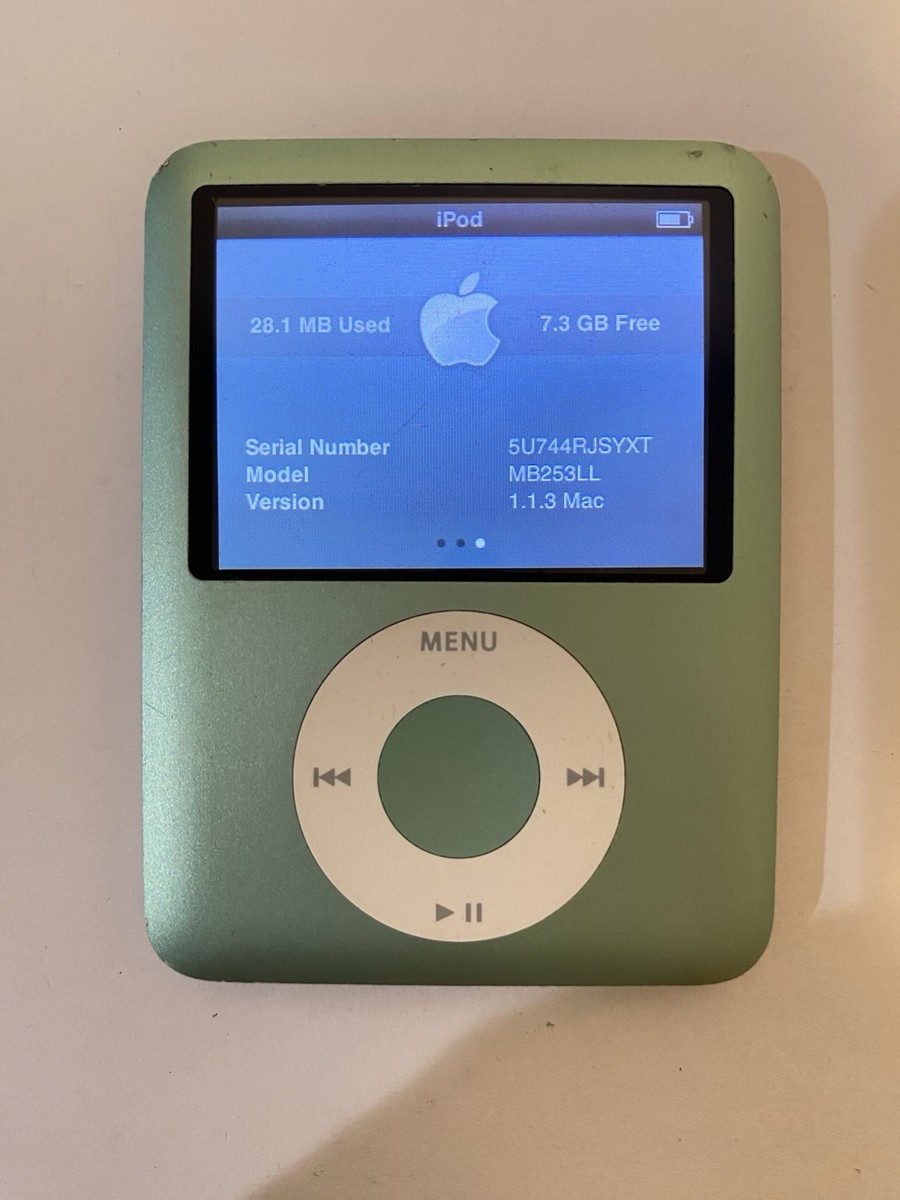Apple iPod Nano 3rd Generation 8GB - Light Green - Works Great | eBay