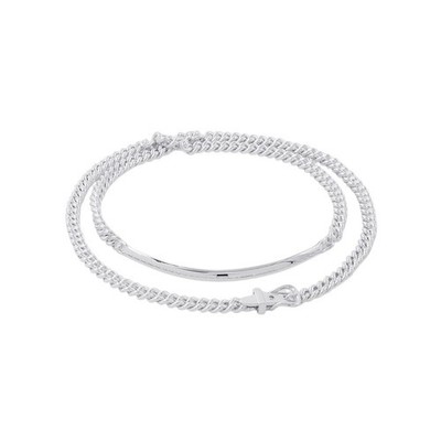 HERMES BoucleSellier Inflexible Necklace Size 42 SV925 H125209B