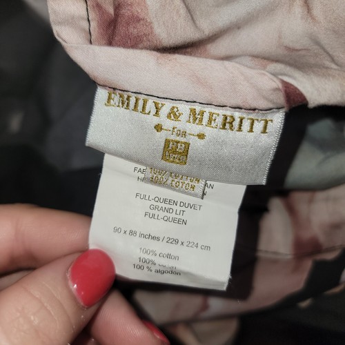 Completo piumone Pottery Barn PB Teen Emily & Meritt Bed of Roses/Regina 2 federe - Foto 4 di 12