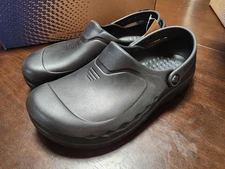 Shoes For Crews Zinc 60301 Unisex Black Slip On Clogs Size Men’s 8 Women’s 10