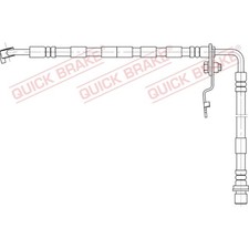 1x ORIGINAL® Quick Brake 50.892 Bremsschlauch Vorne, Links für Mazda 6 Kombi 6