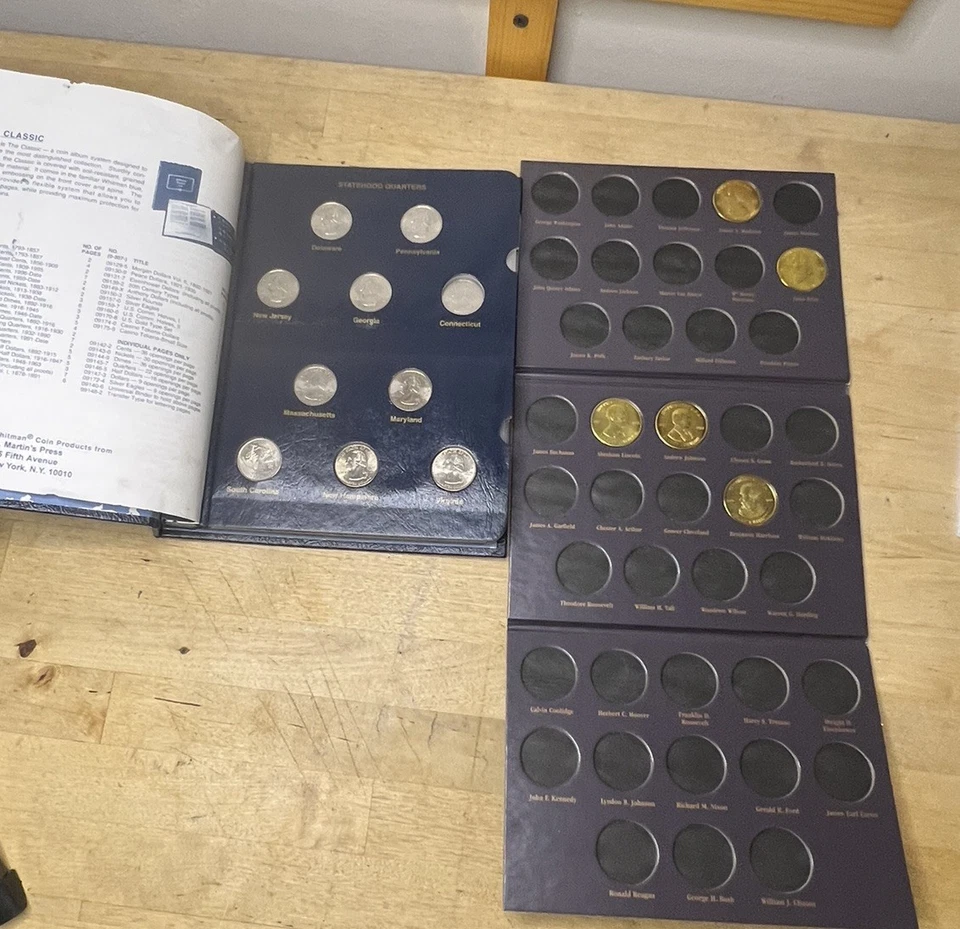 1999 - 2008 STATEHOOD QUARTERS P or D SET IN NEW WHITMAN ALBUM 9176 $5.50 FV - Image 2 of 4