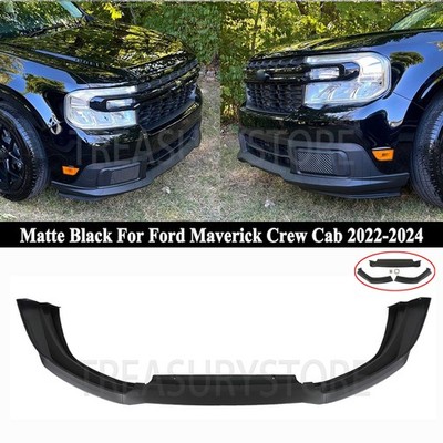 For Ford Maverick 2022 2023 2024 Matte Black AD Style Front Bumper Lip Splitter