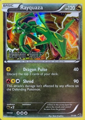 Rayquaza - 11/20 - Pokemon Dragon Vault Holo STAMPED 2012 HP | eBay