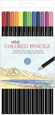 American Crafts Art Supply Basics Colored Pencil Set 24/Pkg-Assorted Colors
