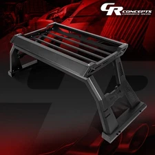 TEXTURED TRUCK BED ROLL BAR W/STORAGE BOX FOR 2007-2018 SILVERADO SIERRA TRUCK