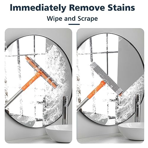 Professional Window Squeegee,2 in 1 Squeegee Window Cleaner with Sponge style