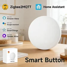 Zigbee3.0 2MQTT Smart Button Scene Switch Wireless Remote One Key Controller