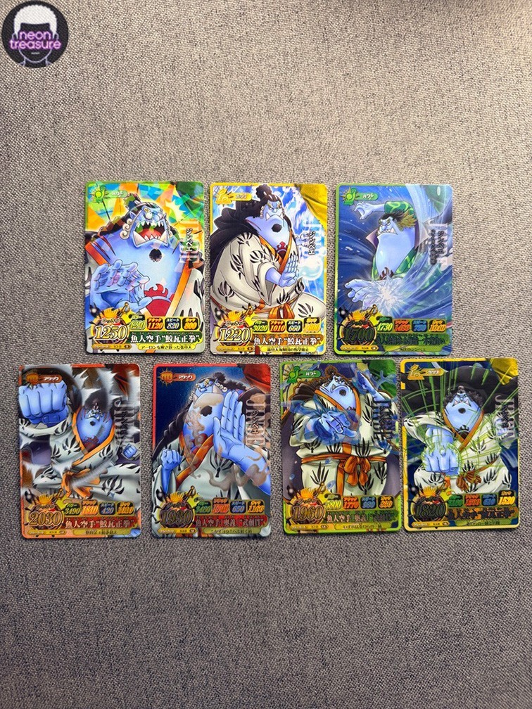 One Piece Berry Match Jinbe 7Pcs Set Bandai Japanese Rare Vintage Card