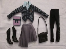 Elphaba at Shiz University Mattel Wicked Doll Outfit Sweater Boots Bag Skirt