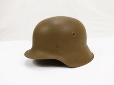 Wehrmacht DAK Stahlhelm M42 Original Glocke (Q64) Gr.57 Tarnhelm