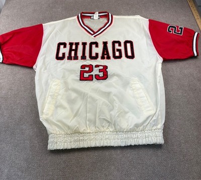 RARE Vintage Chicago Bulls Jordan Warm Up Shirt 23 Retro Size XXL