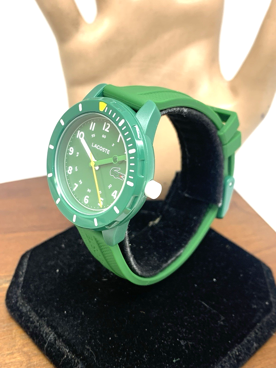 Lacoste Womens Kids Watch 2030055 Quartz Mini Tennis Green Dial