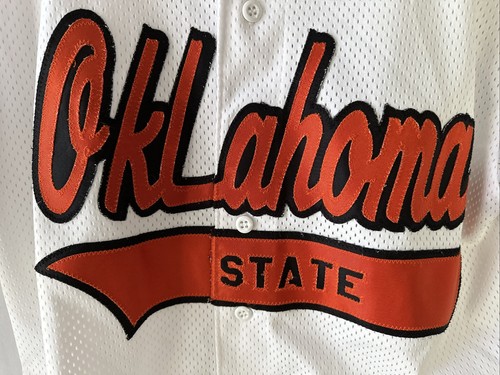 VTG Bike Oklahoma State Cowboys Baseball Jersey - Picture 3 of 5