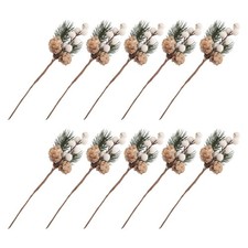 10 Pcs Berry Twig Stem Simulation Berries Artificial for Wreaths