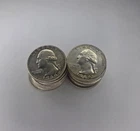 Washington Quarters 1932-1964 90% Silver Circulated Lot of 20 Coins