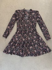 Ulla Johnson Navy/Multi Liv Floral Mini Dress Size US 6