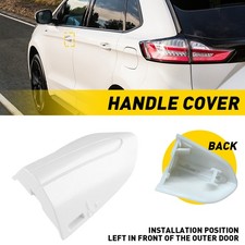 For Ford Fusion 13-2020 Left Driver Door Handle Key Bezel Cover White Replace X For Ford Fusion 13-2020 Left Driver Door Handle Key Bezel Cover White Replace X
