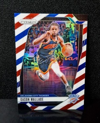 Panini Prizm Basketball 2024-25 Cason Wallace Red White Blue OKC Thunder