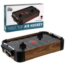 Mini Air Hockey Tabletop Game with Fans 2 Pucks 2 Pushers for Kids Adults Arcade