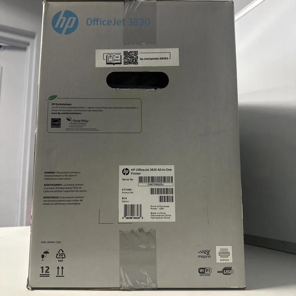 HP OfficeJet 3830 Wireless All-In-One Inkjet Printer - New in Box - Image 4 of 4