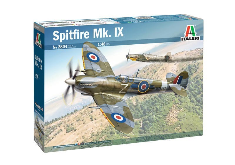 Italeri 2804 1/48 Supermarine Spitfire Mk IX RAF WWII Fighter Plane Model Kit UK